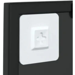 VidaXL Miroir Mural Noir 40x40 Cm Métal - Noir 11 VidaXL Miroir Mural Noir 40x40 Cm Métal - Noir -Miroir Soldes Boutique 58527822 5