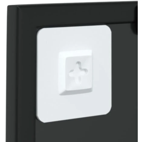 VidaXL Miroir Mural Noir 40x40 Cm Métal - Noir 7 VidaXL Miroir Mural Noir 40x40 Cm Métal - Noir – Image 5