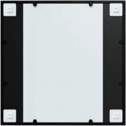 VidaXL Miroir Mural Noir 60x60 Cm Métal - Noir -Miroir Soldes Boutique 58527823 4
