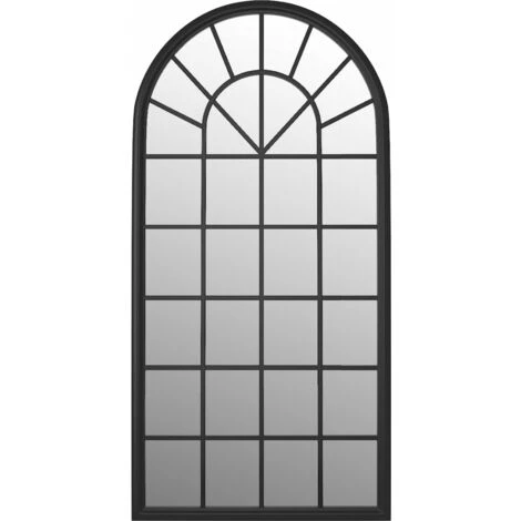 VidaXL Miroir Noir 90x45 Cm Fer Pour Utilisation à L'intérieur - Noir 4 VidaXL Miroir Noir 90x45 Cm Fer Pour Utilisation à L'intérieur - Noir – Image 2