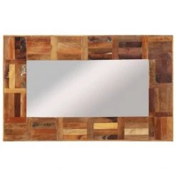 VidaXL Miroir Mural Bois Massif De Récupération 50x80 Cm - Multicolore 9 VidaXL Miroir Mural Bois Massif De Récupération 50x80 Cm - Multicolore -Miroir Soldes Boutique 58740467 3
