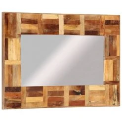 VidaXL Miroir Mural Bois Massif De Récupération 50x80 Cm - Multicolore 10 VidaXL Miroir Mural Bois Massif De Récupération 50x80 Cm - Multicolore -Miroir Soldes Boutique 58740467 4