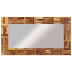 VidaXL Miroir Mural Bois Massif De Récupération 60x110 Cm - Multicolore -Miroir Soldes Boutique 58740468 2