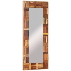 VidaXL Miroir Mural Bois Massif De Récupération 50x110 Cm - Multicolore 9 VidaXL Miroir Mural Bois Massif De Récupération 50x110 Cm - Multicolore -Miroir Soldes Boutique 58740469 3
