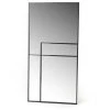 Amadeus - Miroir Art Déco 120X60 Cm - Argent