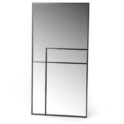 Amadeus - Miroir Art Déco 120X60 Cm - Argent