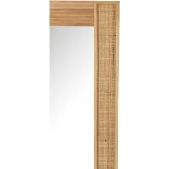 LES TENDANCES Miroir Rectangulaire Rotin Massif Naturel Aturo -Miroir Soldes Boutique 58750500 3