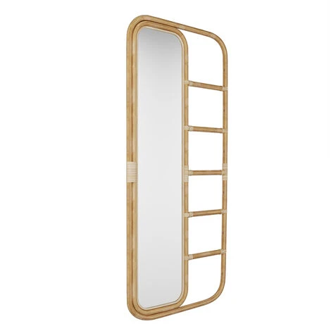 RENDEZ VOUS DéCO Miroir Gisèle Avec Suspension En Rotin - Marron Clair 7 RENDEZ VOUS DéCO Miroir Gisèle Avec Suspension En Rotin - Marron Clair – Image 5