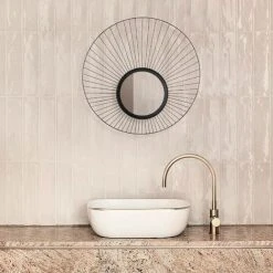 COTECOSY Miroir Décoratif Auréole Filamentis 63x1x63cm Métal Noir - Noir