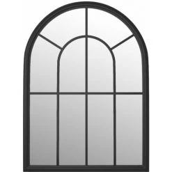 VidaXL Miroir Noir 60x45 Cm Fer Pour Utilisation à L'intérieur - Noir -Miroir Soldes Boutique 59117868 2