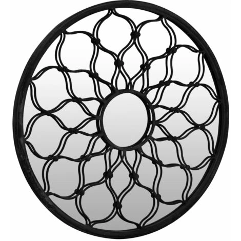 VidaXL Miroir Noir 60x3 Cm Fer Pour Utilisation à L'intérieur - Noir 5 VidaXL Miroir Noir 60x3 Cm Fer Pour Utilisation à L'intérieur - Noir – Image 3