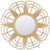 BELIANI Miroir En Rotin Beige 60x60 - Beige -Miroir Soldes Boutique 59142026 1