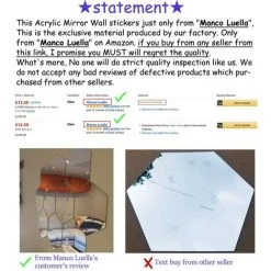 HKLFFJA Lot De 12 Miroirs Acryliques Autocollants Muraux Hexagonaux En Plastique Pour Décoration D’intérieur, Pour Le Salon, La Chambre à Coucher, Au Dessus Du Canapé Ou De La Télévision Bleu -Miroir Soldes Boutique 59149177 3