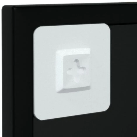 INLIFE Miroir Mural Noir 100x40 Cm Métal 7 INLIFE Miroir Mural Noir 100x40 Cm Métal – Image 5