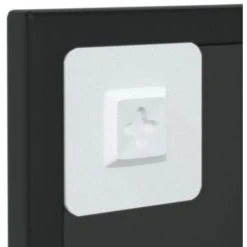 INLIFE Miroir Mural Noir 60x40 Cm Métal -Miroir Soldes Boutique 59171407 5