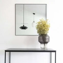 House Nordic Miroir Carré Daisy Noir - Noir