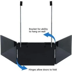 MINKUROW Miroir Self Cut 360,Self Cut Mirror,Miroir De Coiffeur à 360 °,RéGlable,Miroir De Maquillage Portable Avec Crochet Au-Dessus De La Porte,Outil De Coupe De Cheveux Bricolage Pour Salle De Bain -Miroir Soldes Boutique 59373263 4