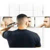 MINKUROW Miroir 180°, Self Cut Mirror 3 Faces, Voir L'arrière De La Tête, 30*20cm*3, Pour La Coupe De Cheveux, Le Coiffage, Le Rasage, Supports Portables, Mains Libres Et Réglables En Hauteur, Coiffure Miroir -Miroir Soldes Boutique 59375009 1