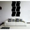 MINKUROW Lot De 6 Autocollants Muraux Effet Miroir 3D Ondulés Pour Décoration De La Maison, Salon, Chambre, Canapé, TV, Décoration Murale, Décoration Murale.le Noir -Miroir Soldes Boutique 59375031 1