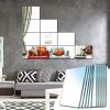 MINKUROW Miroir Mural Verre Adhesif Rectangulaire Decoratif Miroir Autocollant Decoration Maison Pour Chambre Salon Porte (Broyage Fin, 15x23cm, 10 Pièces) -Miroir Soldes Boutique 59375080 1