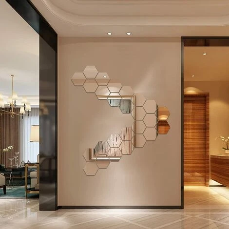 MINKUROW Lot De 24 Miroirs Autocollants 3D En Acrylique Pour Décoration Murale De Chambre D'enfant - Décoration Murale Autocollante - Décoration D'intérieur Pour Salon, Chambre à Coucher, Ferme 5 MINKUROW Lot De 24 Miroirs Autocollants 3D En Acrylique Pour Décoration Murale De Chambre D'enfant - Décoration Murale Autocollante - Décoration D'intérieur Pour Salon, Chambre à Coucher, Ferme â Image 3