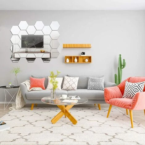 MINKUROW Lot De 24 Miroirs Autocollants 3D En Acrylique Pour Décoration Murale De Chambre D'enfant - Décoration Murale Autocollante - Décoration D'intérieur Pour Salon, Chambre à Coucher, Ferme 6 MINKUROW Lot De 24 Miroirs Autocollants 3D En Acrylique Pour Décoration Murale De Chambre D'enfant - Décoration Murale Autocollante - Décoration D'intérieur Pour Salon, Chambre à Coucher, Ferme â Image 4