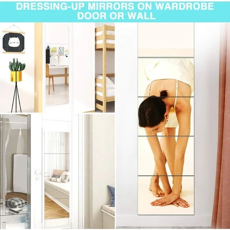 MINKUROW Miroir Mural Verre Adhesif Carré Decoratif Miroir Autocollant Decoration Maison Pour Chambre Salon Porte (Broyage Fin, 15x15cm, 10 Pièces) 7 MINKUROW Miroir Mural Verre Adhesif Carré Decoratif Miroir Autocollant Decoration Maison Pour Chambre Salon Porte (Broyage Fin, 15x15cm, 10 Pièces) – Image 5
