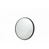 LANA DECO MIROIR ROND BORD HAUT METAL / VERRE NOIR MEDIUM 80 Cm - Noir