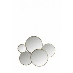 LANA DECO Miroir 5 Ronds Metal Or 85x72 Cm - Or