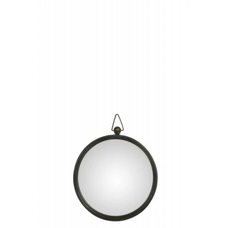 LANADECO Miroir Bombé Avec Cadre En Métal Noir - Noir 3 LANADECO Miroir Bombé Avec Cadre En Métal Noir - Noir