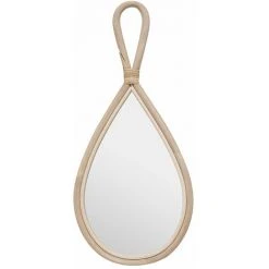 ATMOSPHERA, CRÉATEUR D'INTÉRIEUR Lot De 2 Miroirs Rotin Goutte Carmen - Beige -Miroir Soldes Boutique 59402441 2