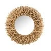LES TENDANCES Miroir Rond Branches Teck Naturel Angel D 81 Cm -Miroir Soldes Boutique 59406912 1
