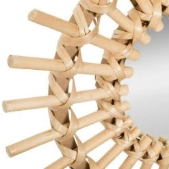 Lot De 3 Miroirs Soleil En Rotin Diamètre 28 Cm Atmosphera -Miroir Soldes Boutique 59418515 3