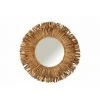 LANADECO Miroir Rond Dans Cadre De Jacinthe D'eau Marron - Naturel -Miroir Soldes Boutique 59464631 1