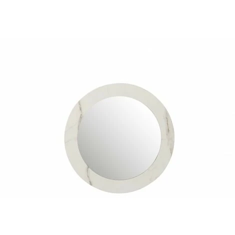 LANADECO Miroir Noir Avec Contour Imitation Marbre - Blanc 5 LANADECO Miroir Noir Avec Contour Imitation Marbre - Blanc – Image 3