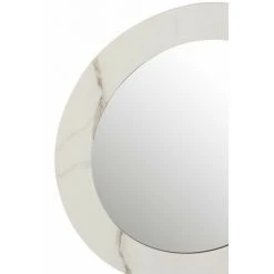 LANADECO Miroir Noir Avec Contour Imitation Marbre - Blanc 9 LANADECO Miroir Noir Avec Contour Imitation Marbre - Blanc -Miroir Soldes Boutique 59464642 4