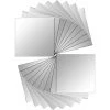MINKUROW Autocollant Miroir 48PCS Miroir Adhésive 15 * 15 Cm PET Home Room Decoration DIY For Living Room Porch -Miroir Soldes Boutique 59478150 1