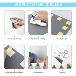 MINKUROW Miroir Autocollant, 4 Pièces 20X20 Miroir Adhésif Carreaux De Miroir Miroir A Coller Pas En Verre, En Matière Plastique, Autocollant Mural Décorative Auto Adhésifs Salle De Bain Salon Chambre 10 MINKUROW Miroir Autocollant, 4 Pièces 20X20 Miroir Adhésif Carreaux De Miroir Miroir A Coller Pas En Verre, En Matière Plastique, Autocollant Mural Décorative Auto Adhésifs Salle De Bain Salon Chambre -Miroir Soldes Boutique 59479606 4