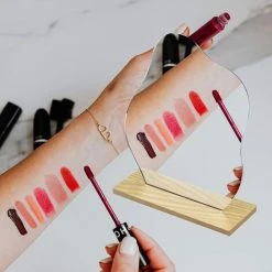 MINKUROW Acrylic Miroir Irregulier, Miroir Chambre Sans Cadre Miroir En Forme Avec Base En Bois Miroir Acrylique In-Outdoorshop Pour Bain, Salon Et Pièce -Miroir Soldes Boutique 59490819 5