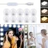 MINKUROW Lampe De Miroir LED Style Hollywood 10 Ampoules, Câbles Parfaitement Cachés, 3 Couleurs Et 10 Intensités, Lumière Miroir USB Pour Coiffeuse Maquillage, Boule LED Coiffeuse Adhesif Pour Makeup 1 MINKUROW Lampe De Miroir LED Style Hollywood 10 Ampoules, Câbles Parfaitement Cachés, 3 Couleurs Et 10 Intensités, Lumière Miroir USB Pour Coiffeuse Maquillage, Boule LED Coiffeuse Adhesif Pour Makeup -Miroir Soldes Boutique 59491242 1