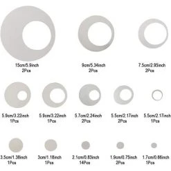 MINKUROW 32 Pièces Cercle Anneau Amovible Stickers Muraux Stickers Acrylique Miroir Réglage Pour La Maison Salon Chambre Décoration 9 MINKUROW 32 Pièces Cercle Anneau Amovible Stickers Muraux Stickers Acrylique Miroir Réglage Pour La Maison Salon Chambre Décoration -Miroir Soldes Boutique 59491250 3