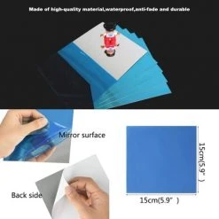 MINKUROW 9Pcs Miroir Autocollant Miroir Adhésif Décoratif Miroir Carrés Argenté Amovible Mosaïque Décorative 15cm X 15cm 3D Decal Mosaic Home Room Decoration DIY For Living Room Porch -Miroir Soldes Boutique 59491647 3