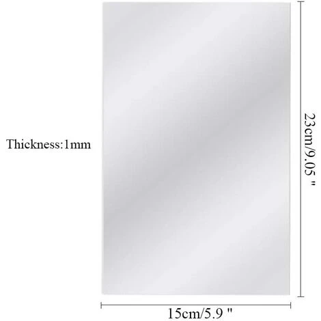 MINKUROW 10Pcs Miroir à Coller Mural Sur Porte Miroir Collant Carré 23x15cm Miroir Autocollant Sur Mur Miroir Carre Adhesif Rectangulaire Sticker Miroir Amovible Argent Pour Salle De Bain De Placard 4 MINKUROW 10Pcs Miroir à Coller Mural Sur Porte Miroir Collant Carré 23x15cm Miroir Autocollant Sur Mur Miroir Carre Adhesif Rectangulaire Sticker Miroir Amovible Argent Pour Salle De Bain De Placard – Image 2