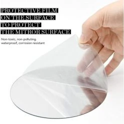 MINKUROW Miroir Stickers Muraux, 30pcs Rond Miroir Mural Adhésif 3D Décoratif Amovible Décor Art Cercle Auto-Adhésif DIY Miroir Autocollant Mural Rond Pour Salon Cuisine Chambre Bureau TV Fond Décoration -Miroir Soldes Boutique 59491840 4