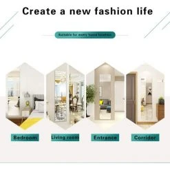 MINKUROW Autocollants Muraux En Acrylique Pour Miroir - Sans Verre - Pour Décoration Murale - 40 X 30 Cm -Miroir Soldes Boutique 59492038 3