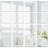MINKUROW 16pcs Stickers Miroirs Autocollants Carrés Miroir Mural Adhésif 3D Décoratif Acrylique Amovible Pour Salon Chambre Maison Décoration Intérieur -Miroir Soldes Boutique 59492054 1
