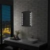 Topdeal Miroir Mural à LED Pour Salle De Bains 50 X 60 Cm FF144696_FR -Miroir Soldes Boutique 59652887 1