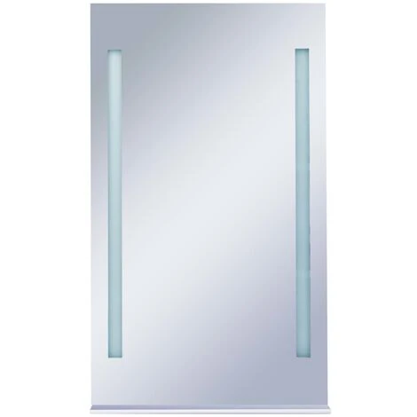 Topdeal Miroir Mural à LED Pour Salle De Bains Avec étagère 60x100 Cm FF144716_FR 5 Topdeal Miroir Mural à LED Pour Salle De Bains Avec étagère 60x100 Cm FF144716_FR – Image 3