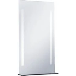 Topdeal Miroir Mural à LED Pour Salle De Bains Avec étagère 60x100 Cm FF144716_FR 10 Topdeal Miroir Mural à LED Pour Salle De Bains Avec étagère 60x100 Cm FF144716_FR -Miroir Soldes Boutique 59652901 4