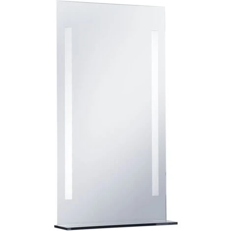 Topdeal Miroir Mural à LED Pour Salle De Bains Avec étagère 60x100 Cm FF144716_FR 6 Topdeal Miroir Mural à LED Pour Salle De Bains Avec étagère 60x100 Cm FF144716_FR – Image 4